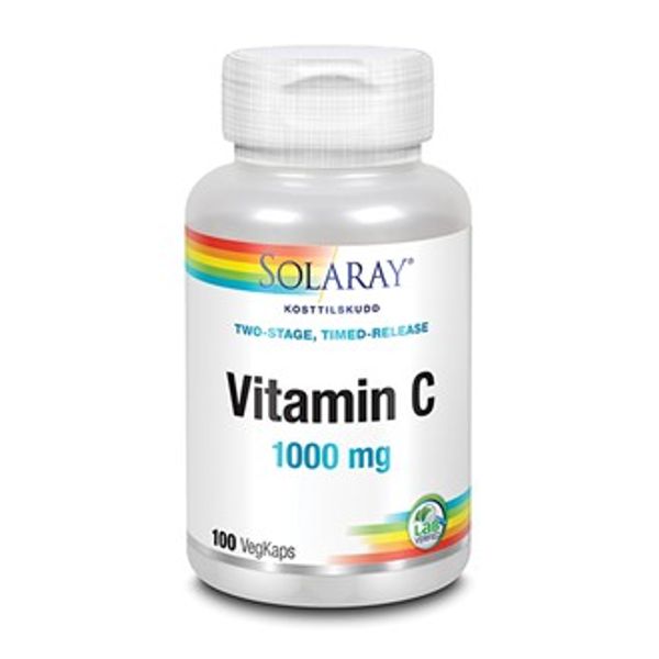 Hovedbilde Solaray vitamin C 1000 mg 100kap