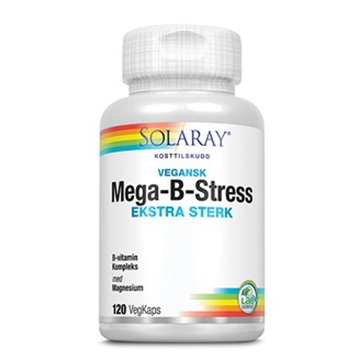 Solaray mega b-stress ekstra sterk 120 kap