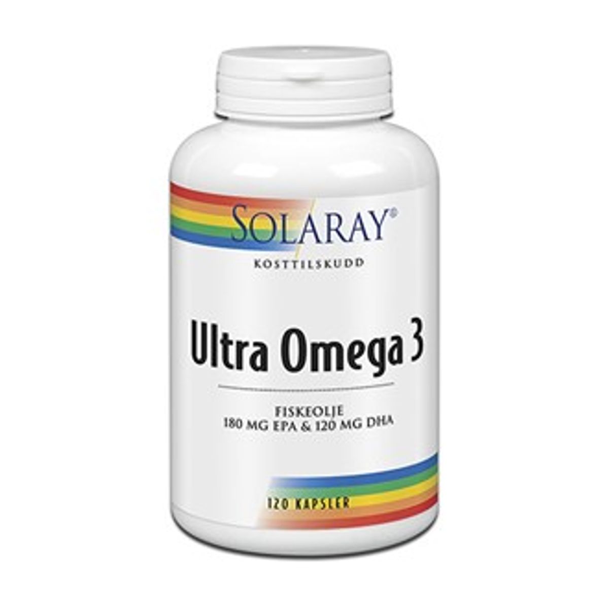Solaray ultra omega 3 fiskeolje 120 kap
