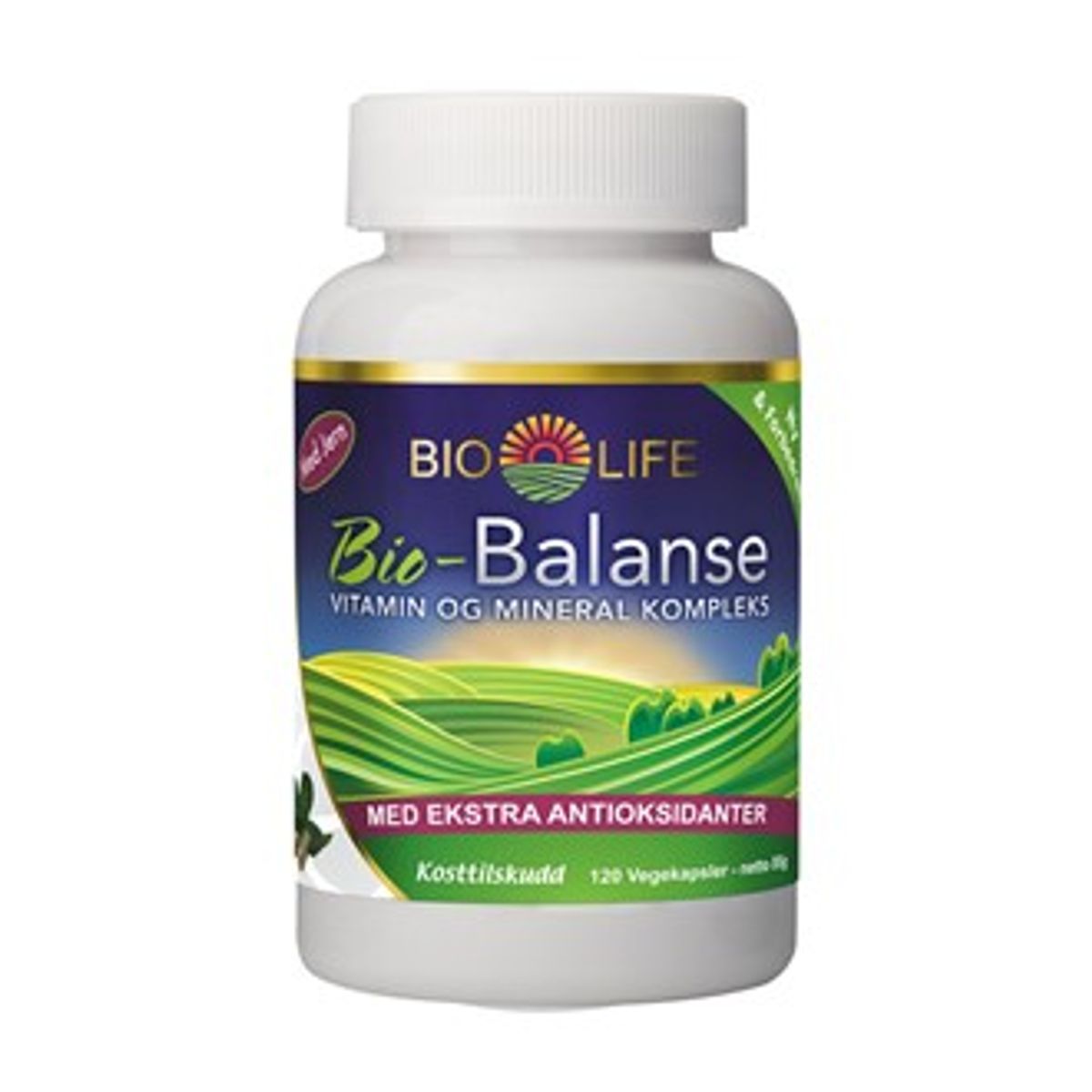 Bio life bio-balanse m/jern 120 kap
