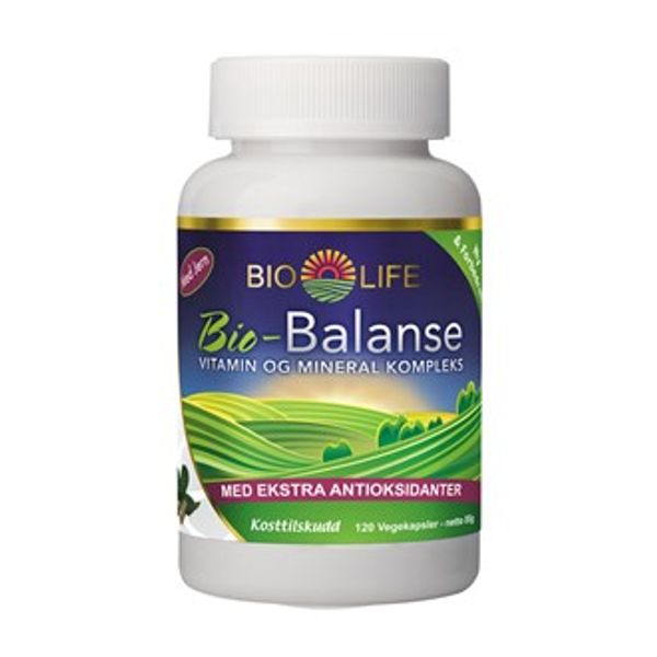 Hovedbilde Bio life bio-balanse m/jern 120 kap